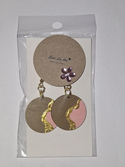 Puukorvakorut käsinmaalatut