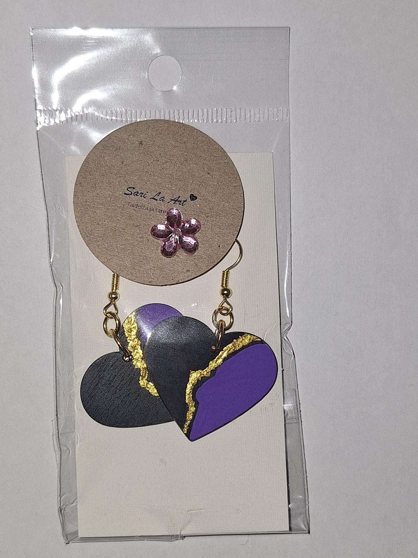 Sydänkorvakorut 3,2 x 2.75 cm