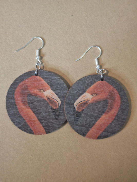 Puukorvakorut, Vintage flamingo