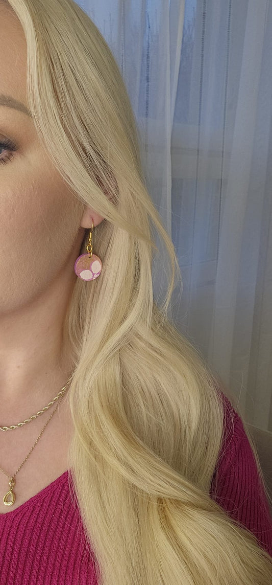 Wooden earrings from the Veera collection