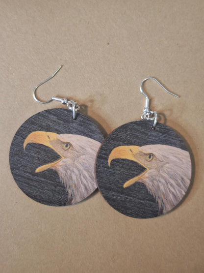 Puukorvakorut: Vintage kotka